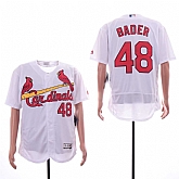Cardinals 48 Harrison Bader White Flexbase Jersey Sguo,baseball caps,new era cap wholesale,wholesale hats
